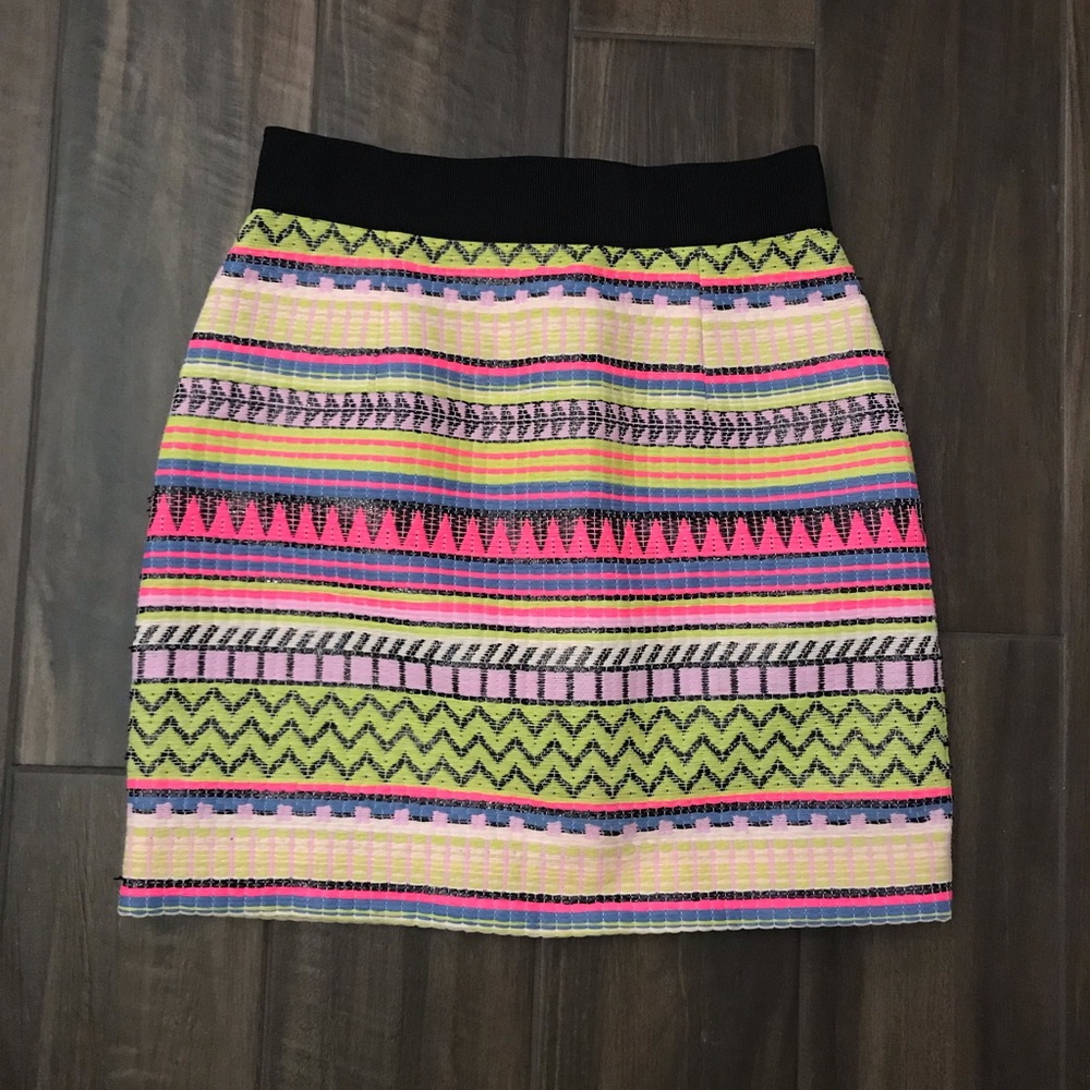 Milly | Raffia Jacquard Mini Skirt (NWOT)
